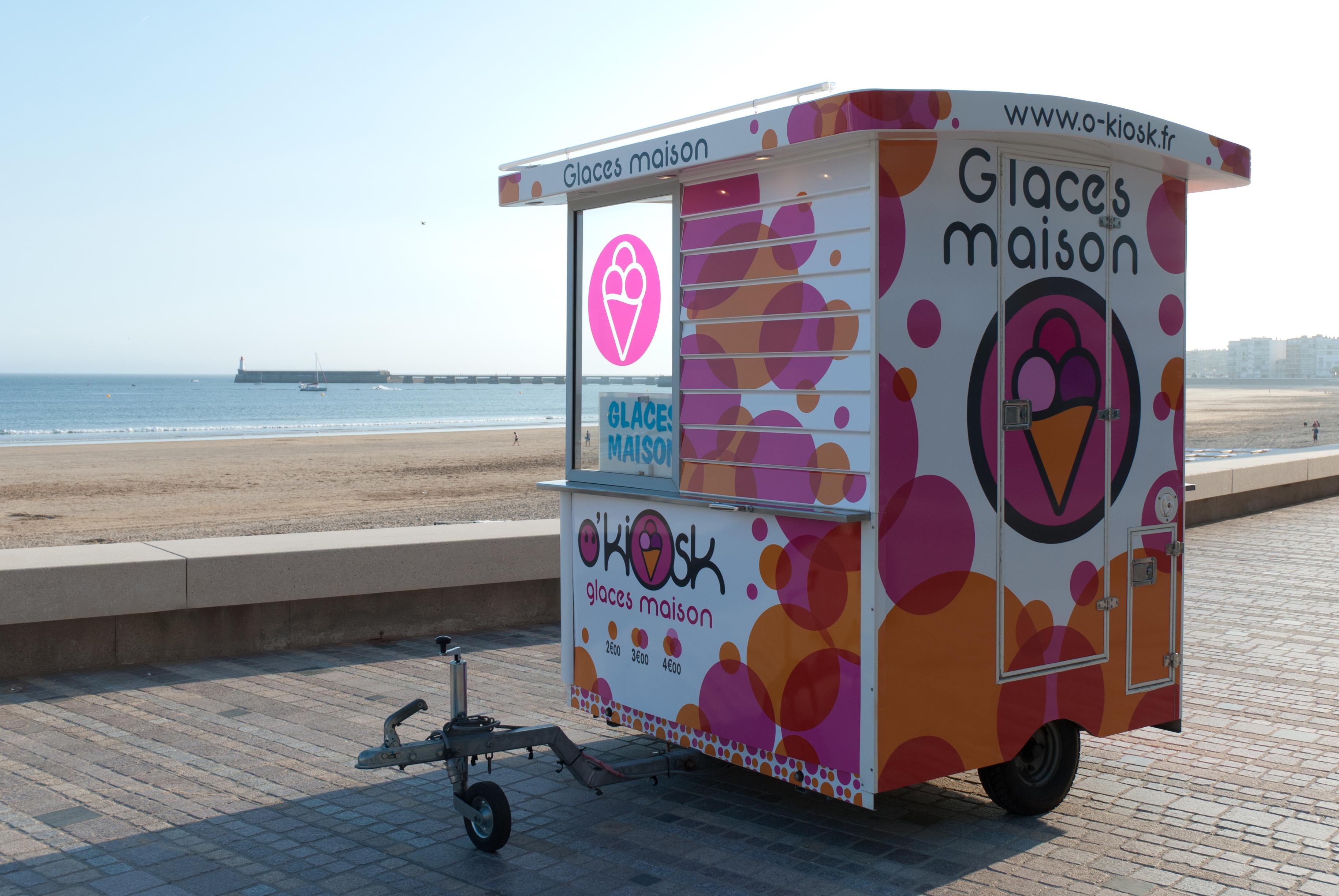 Kiosques de glaces maison aux Sables d'Olonne